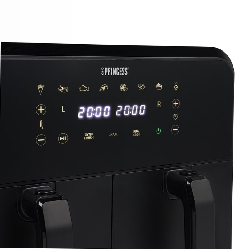Princess 182068 Aerofryer doppio cestello Nero