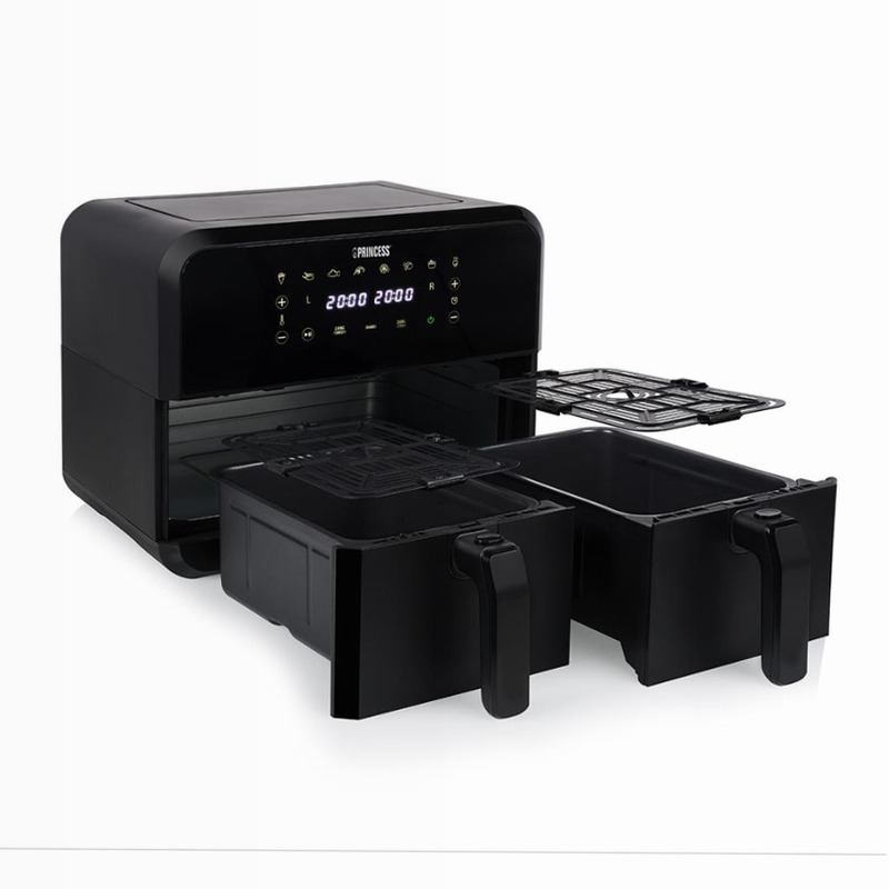 Princess 182068 Aerofryer doppio cestello Nero