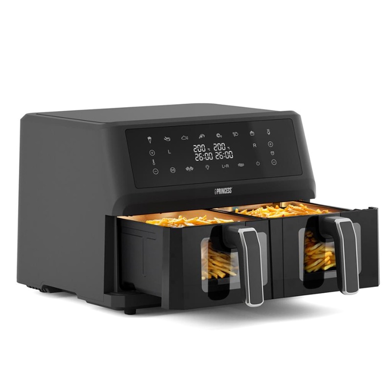 Friggitrice ad Aria Princess 182276 - Doppio Cestello Nero
