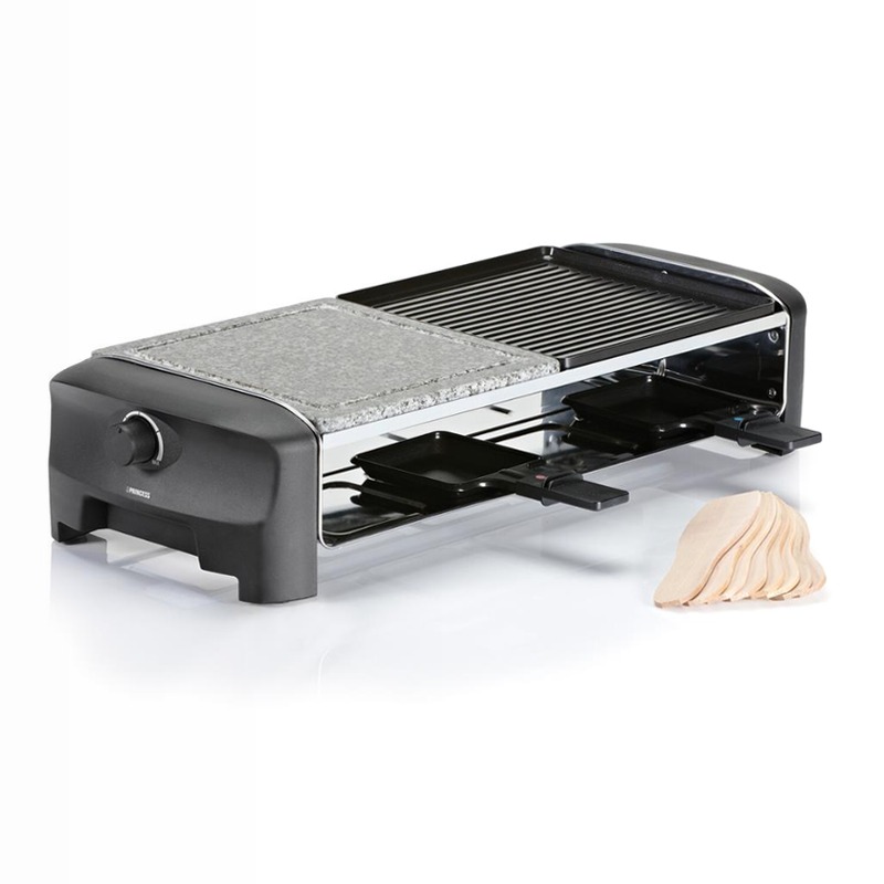 Princess 162820 Raclette 8 Stone & Grill Party