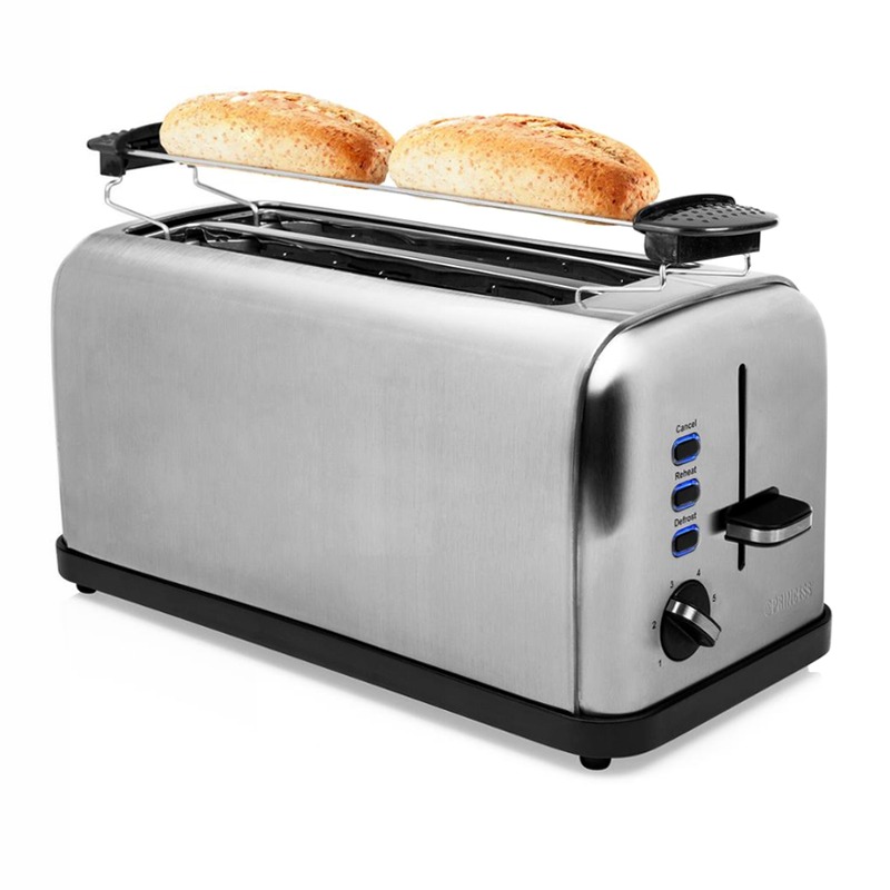 Tostapane Princess 142389 - Tosta il tuo pane in stile inox Argento
