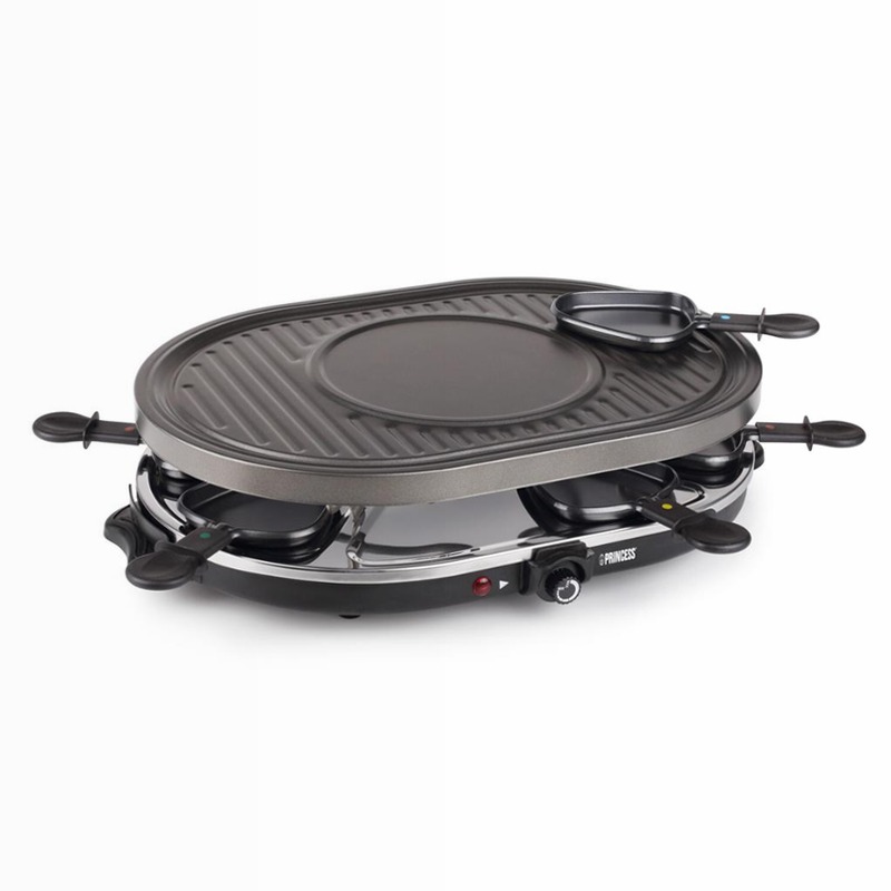 Princess 162700 Raclette 8 Oval Grill Party