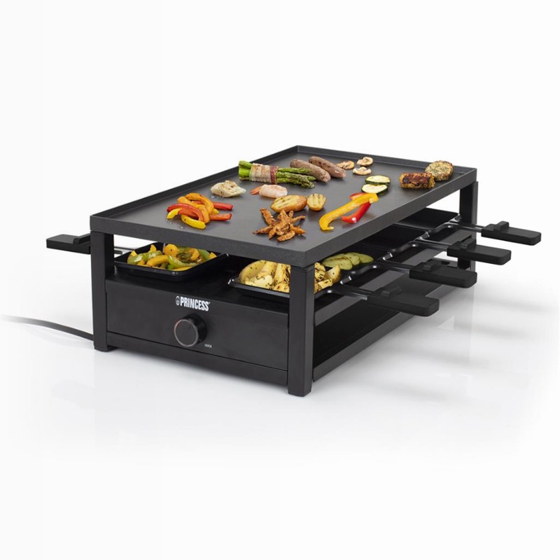 Princess 162657 Raclette in Acciaio Nero