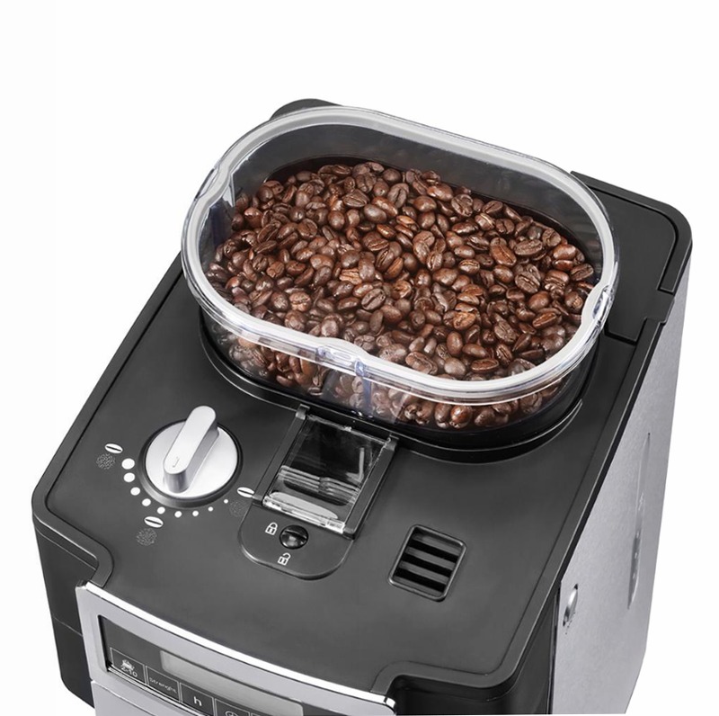 Princess 249402 Macchina da caffè e macinacaffè DeLuxe Argento