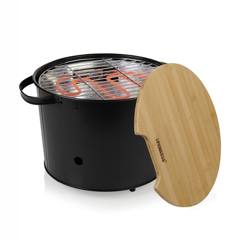 Princess 112240 Barbecue Ibrido Nero
