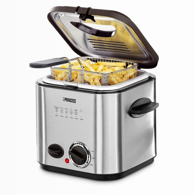 Princess 182611 Mini Friggitrice & Fonduta Argento