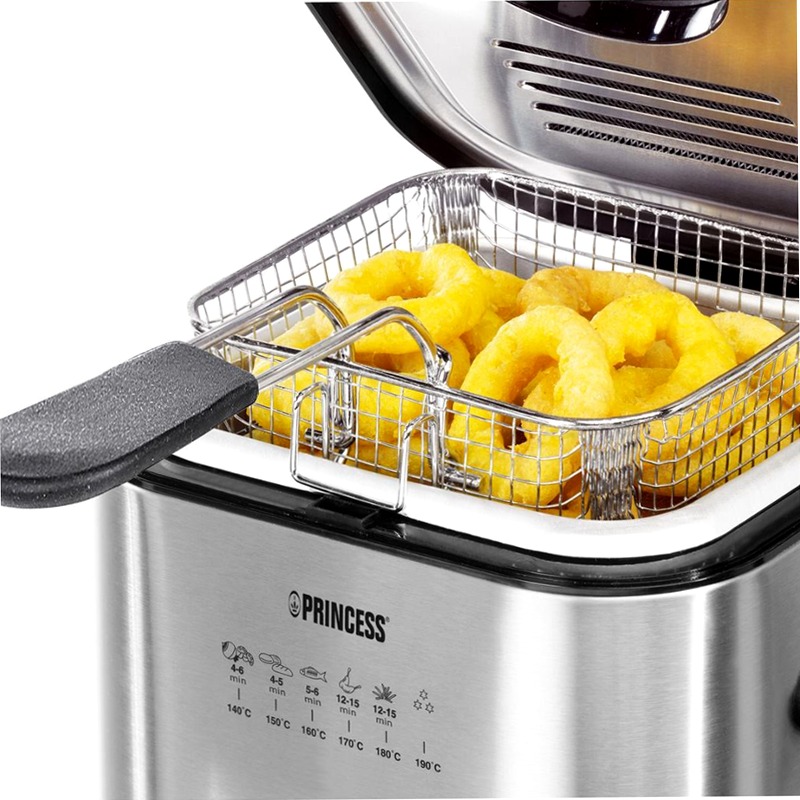 Princess 182611 Mini Friggitrice & Fonduta Argento