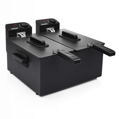 Friggitrice Princess 183028 - Doppia Capacità per Tutto il Gli Famiglie Nero 6lt