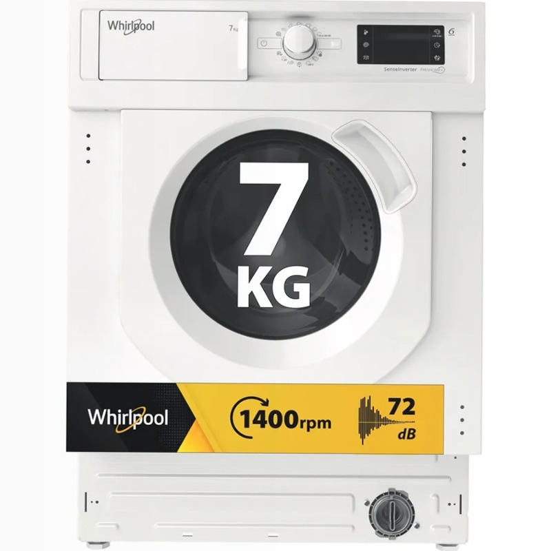 Lavatrice da incasso Whirlpool 7 kg - BI WMWG 71483E EU N - FreshCare 7kg Bianco