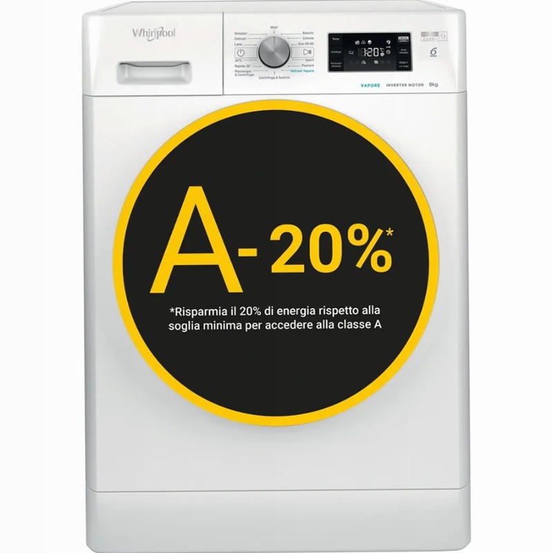 Lavatrice a libera installazione Whirlpool FFB EP 9148 BS IT Bianco