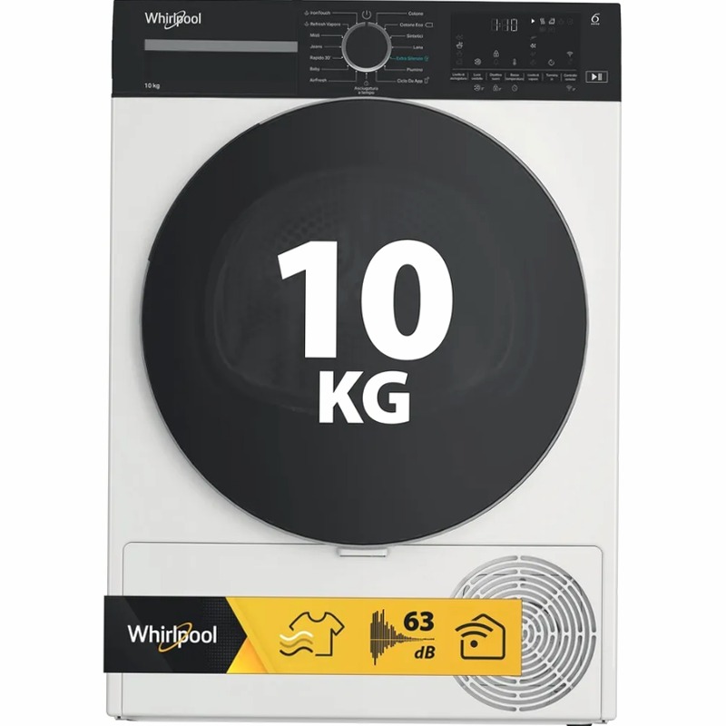 Asciugatrice a pompa di calore Whirlpool: a libera installazione, 10,0 kg - C WD 104M WBS IT Bianco