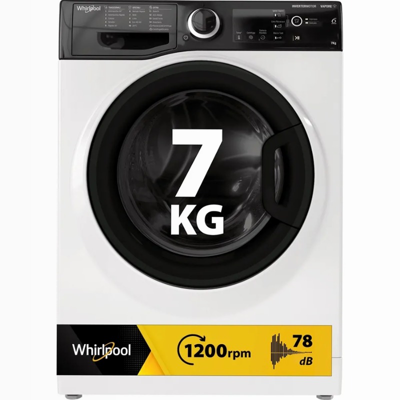 Lavatrice a libera installazione Whirlpool WSB 726 K IT Bianco