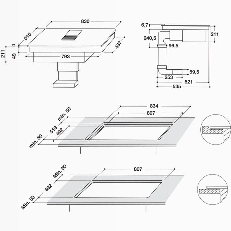 Whirlpool WVH 92 K - Piano Cottura Induzione Ventilato Bianco D 4