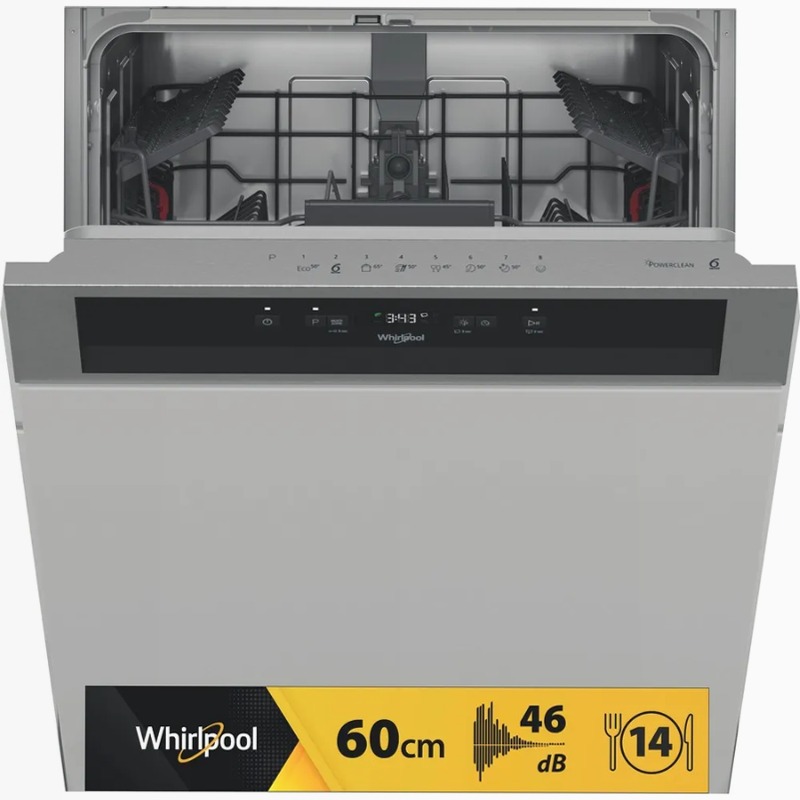 Lavastoviglie semi incasso Whirlpool: colore inox, grande capienza - WB 6020 P X E 14 Acciaio