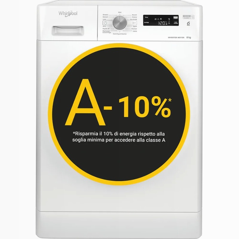 Lavatrice Whirlpool FFS P87 IT - 8 kg Bianco Libera
