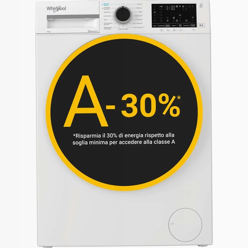 Lavatrice Smart Whirlpool WAM 09WB IT Bianco Libera