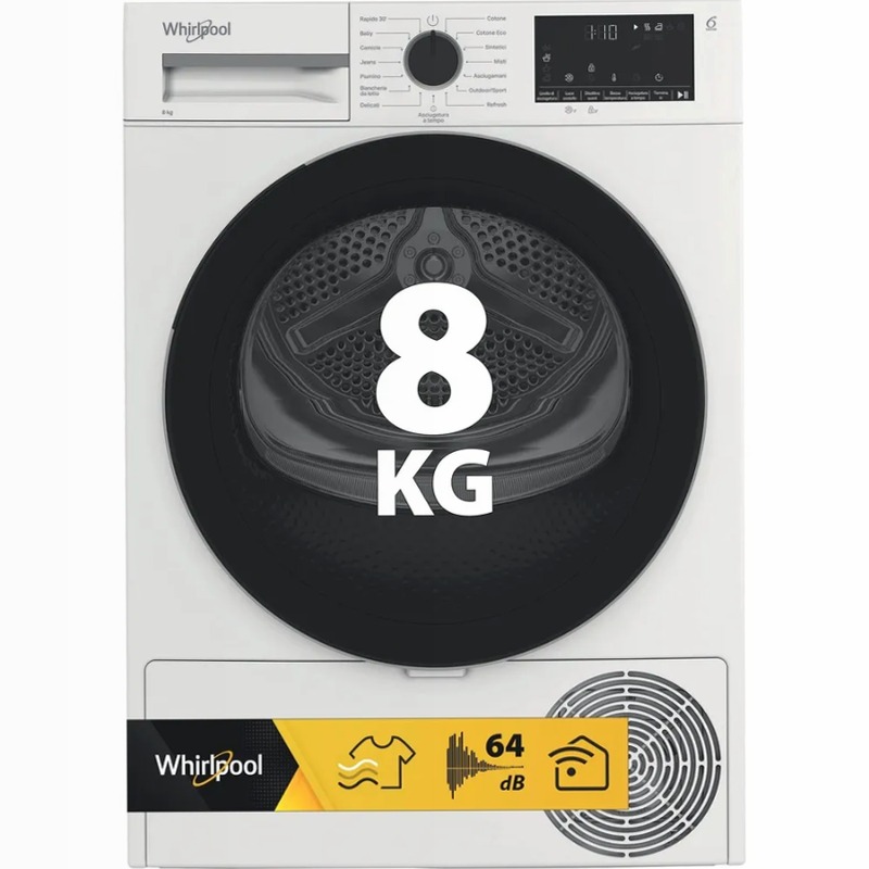 Asciugatrice a pompa di calore Whirlpool C WD 83M WBS IT Bianco