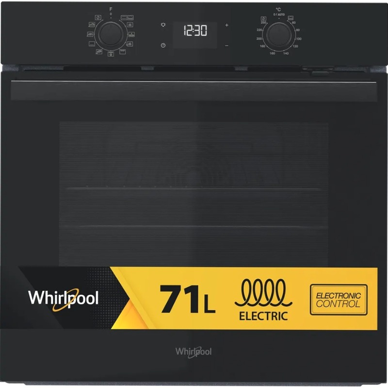 Forno elettrico Whirlpool OMR58HU1B - Colore Nero, Autopulente Nero Incasso