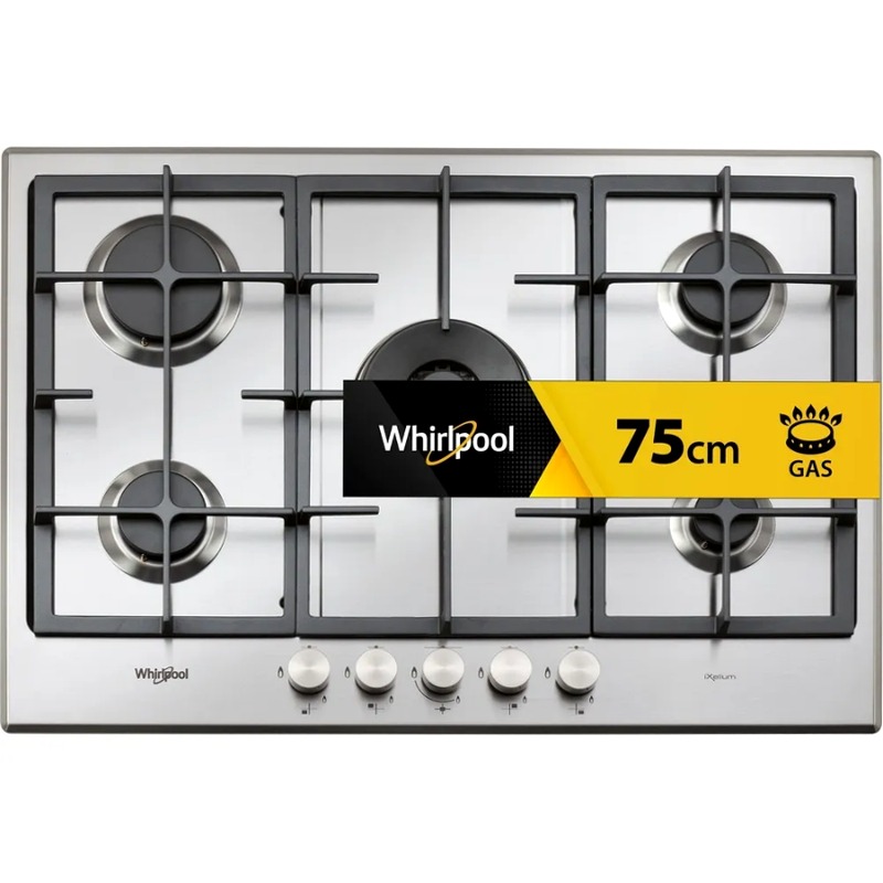 Piano Cottura a Gas Whirlpool: 5 Fuochi - GMR 7522/IXL Beige