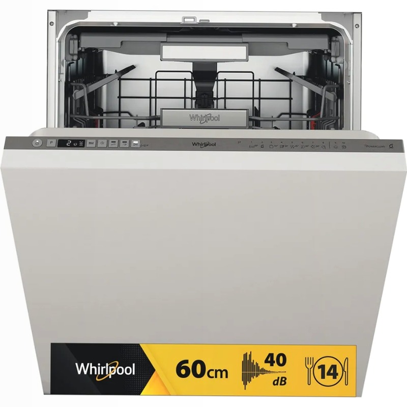 Lavastoviglie da incasso Whirlpool: colore inox, grande capienza - WIO 3O540 PELG B 14 Acciaio