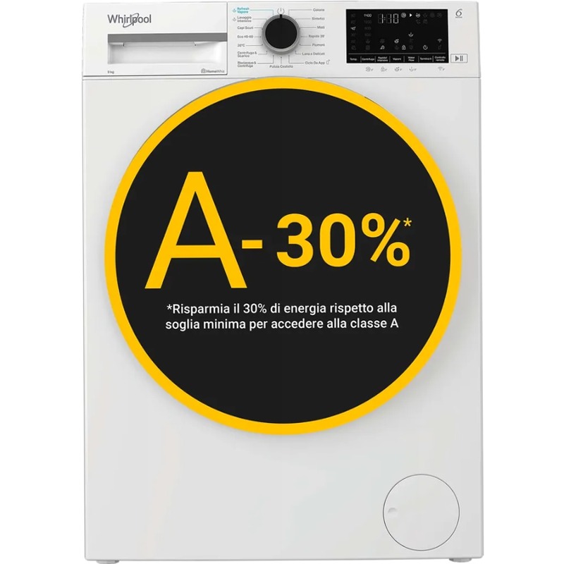 Lavatrice smart Whirlpool WAM 99WB IT 9kg Bianco Libera