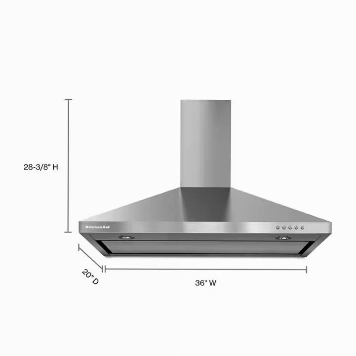 36" Wall-Mount Cappuccio a Baldacchino