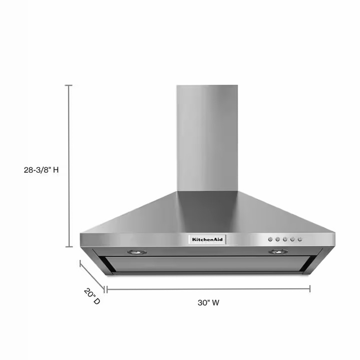 30" Wall-Mount Cappuccio a Baldacchino