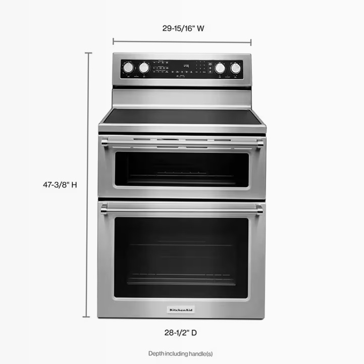 30 Pollici 5 Burner Elettrico Doppio Forno con Convezione