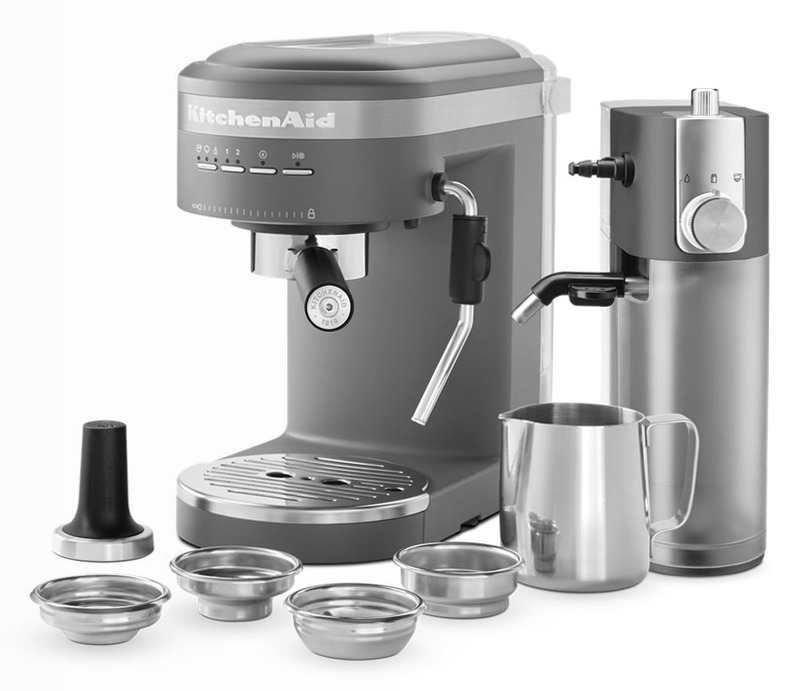 Semiautomatico Macchina per il caffè espresso con aggancio automatico del latte Avorio