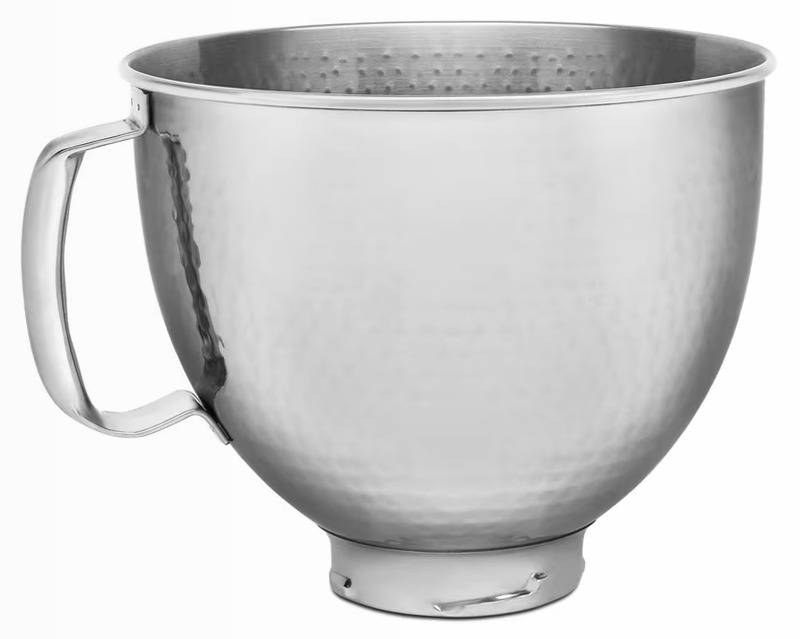Ciotola Hammered Steel 5 Quart per Mixer KitchenAid Acciaio