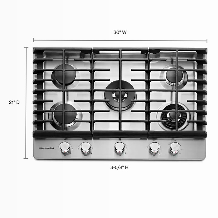 Cooktop 30" a 5 bruciatori