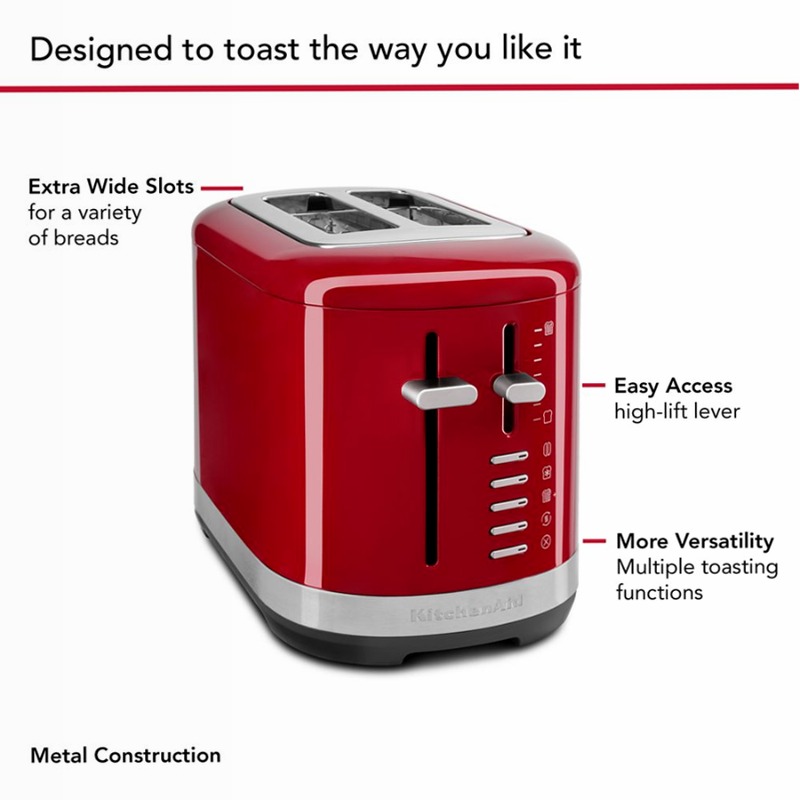 2 Tostapane KitchenAid® - Tosta il tuo bagel preferito con facilità