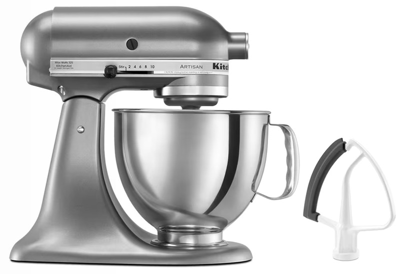 Bundle Artisan® Serie 5 Quart Tilt-Head Stand Mixer con Flex Edge Beater