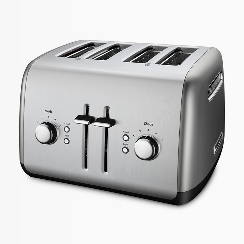 Tostapane 4-Slice con leva manuale ad alto rendimento
