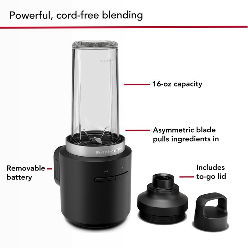 KitchenAid Go® Miscelatore personale senza cordone - batteria inclusa