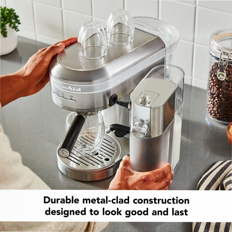 Macchina semiautomatica del metallo dell'espresso con frullato automatico Beige