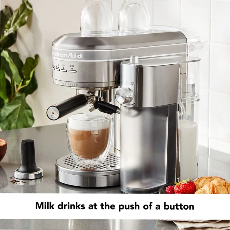 Macchina semiautomatica del metallo dell'espresso con frullato automatico Beige