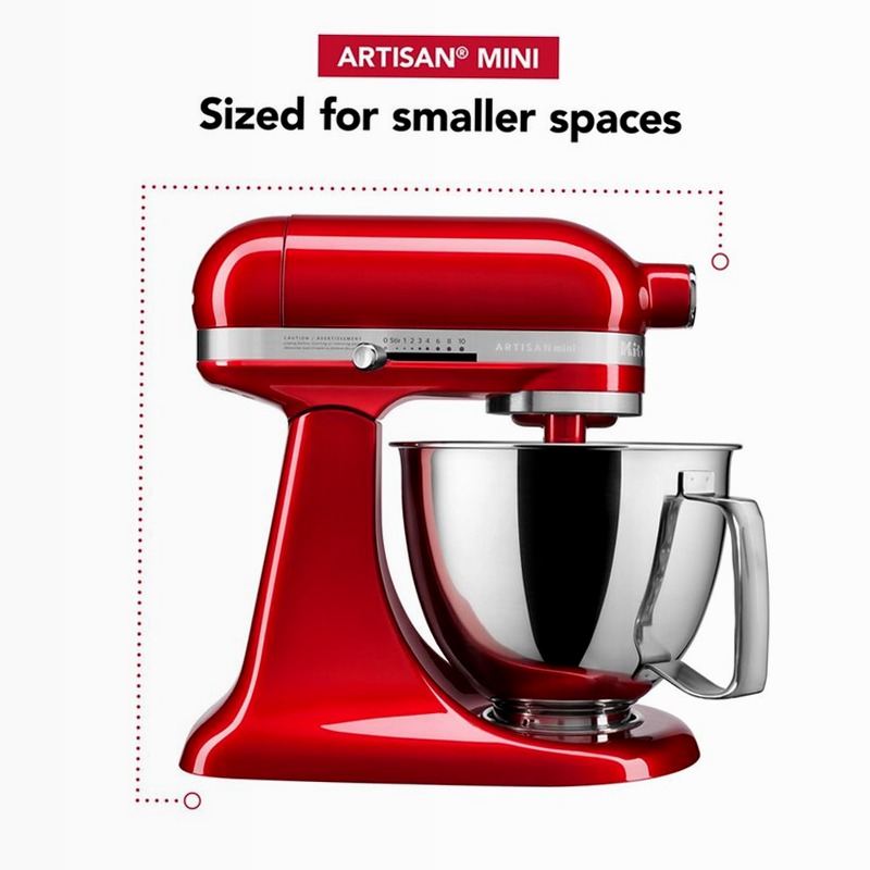 Miscelatore per piedini in tilt-Head Artisan® Mini 3.5 Quart