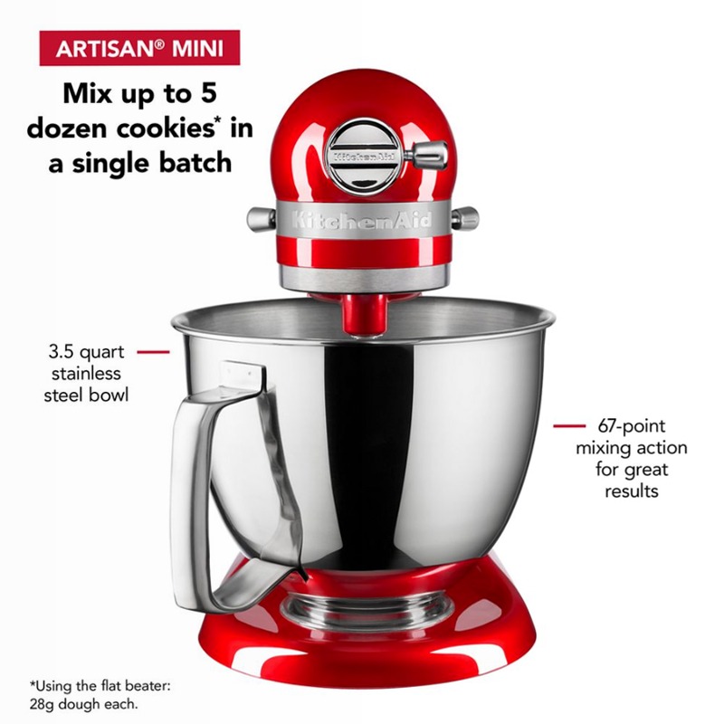 Miscelatore per piedini in tilt-Head Artisan® Mini 3.5 Quart