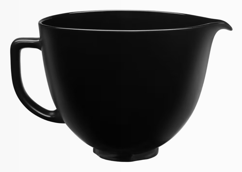 5 Quart Nero su Black Smooth Ceramic Bowl