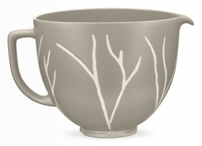 Bare Leaves Ceramic Bowl per Mixer KitchenAid