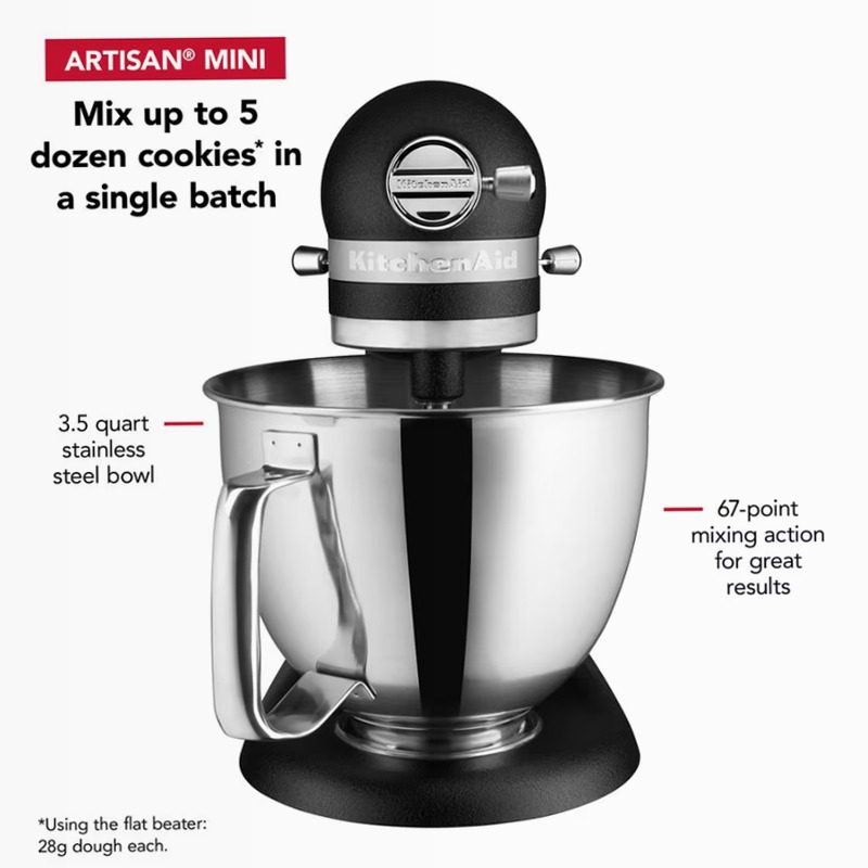 Miscelatore per piedini in tilt-Head Artisan® Mini 3.5 Quart