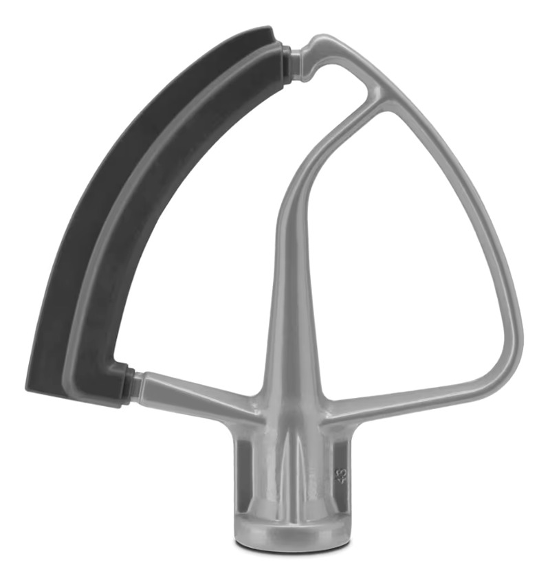 Subtle Silver Flex Edge Beater for KitchenAid® 4.5 and 5 Quart Tilt-Head Stand Mixers Argento