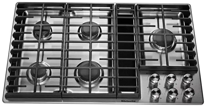 CucinaAid 36'' 5 Bruciatori Gas Downdraft Cooktop