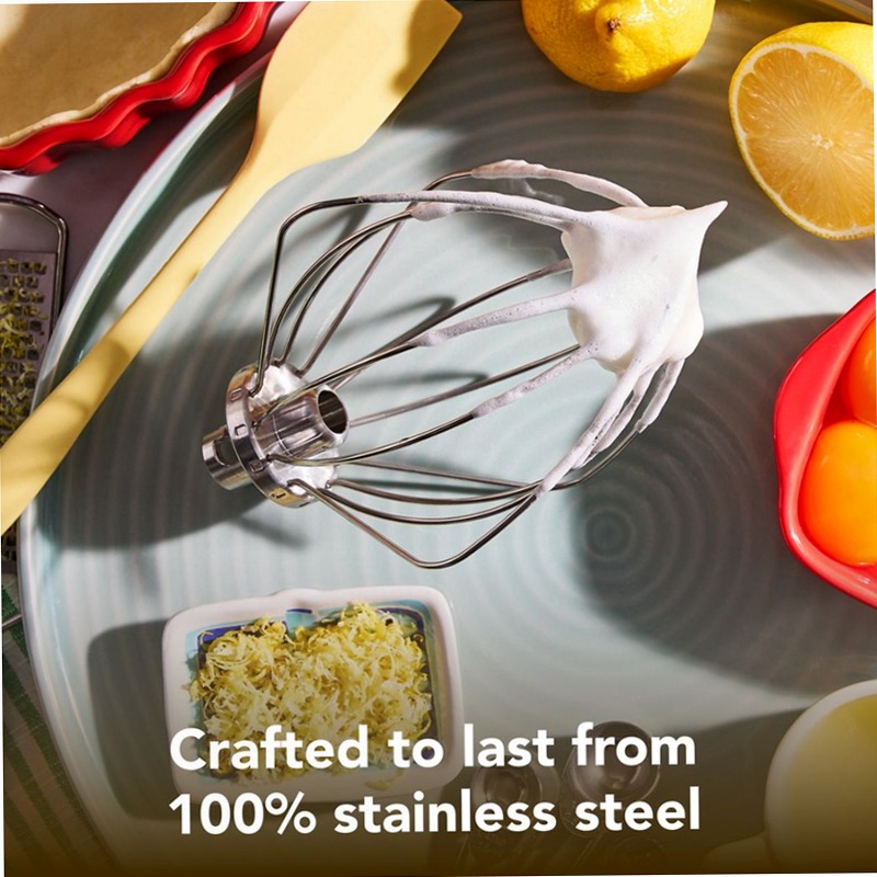 Durable stainless steel wire whip for select KitchenAid® tilt-head stand mixers