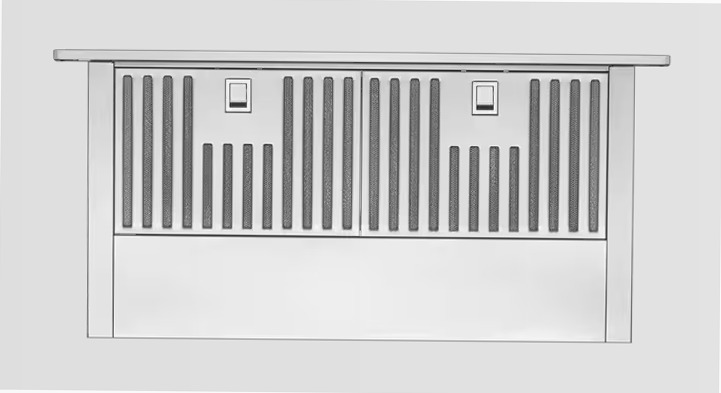 Ventilazione downdraft retrattile KitchenAid