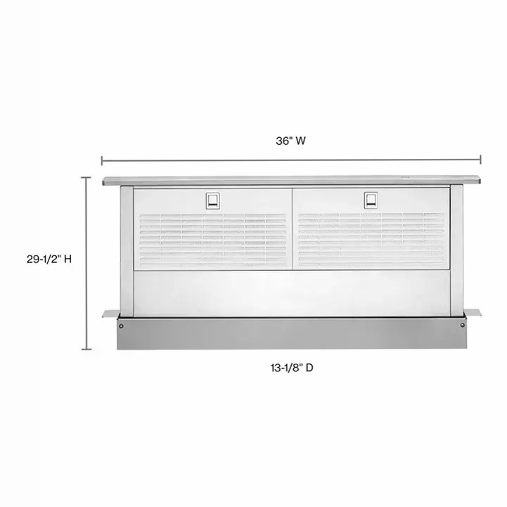 Sistema Downdraft Retrattile 36"