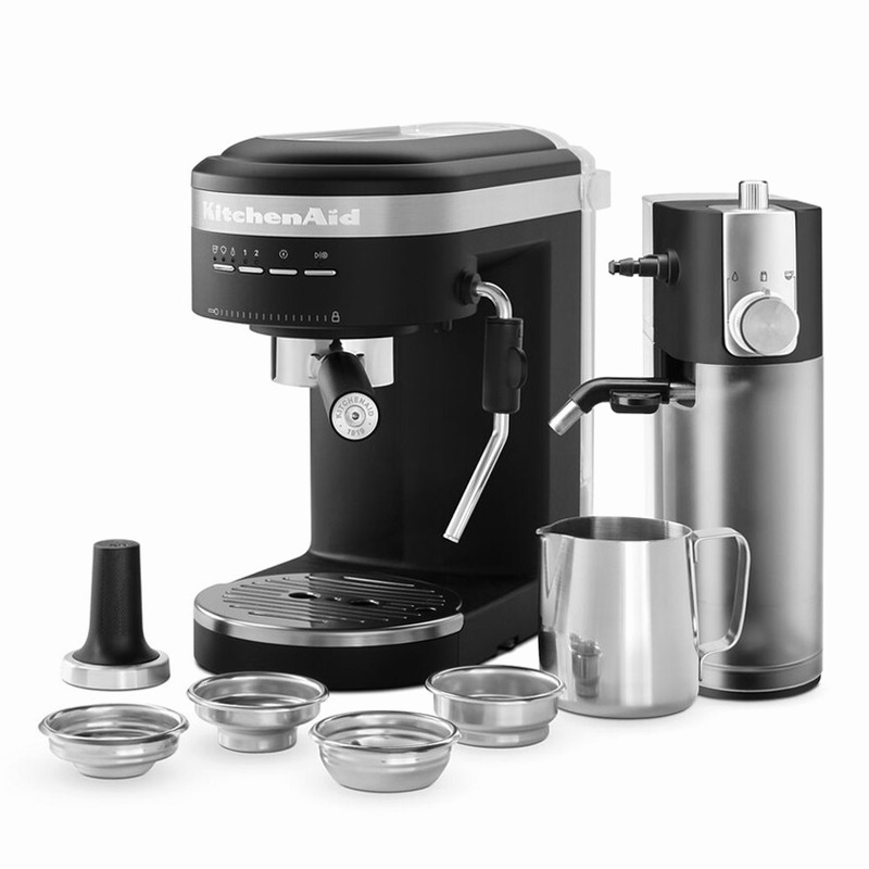 Semiautomatico Macchina per il caffè espresso con aggancio automatico del latte Avorio