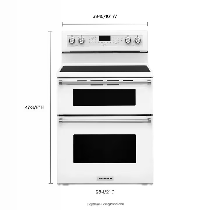 30 pollici 5 Burner elettrico doppio forno convezione
