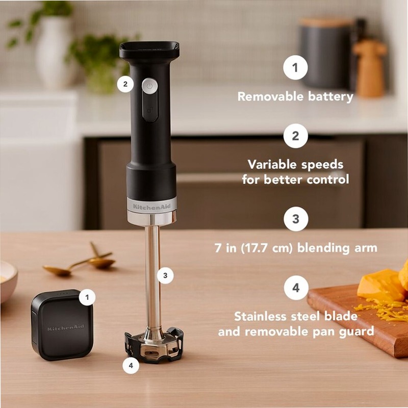 KitchenAid Go® Miscelatore a mano senza cordone - batteria inclusa
